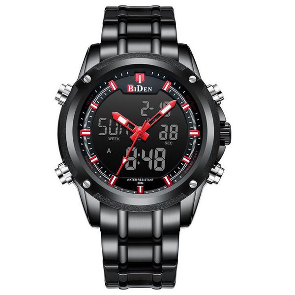 dual time watches fashion black metal watch quartz men stainless steel sport watches men digital clock male relogio masculino, Slivery;brown
dual time watches fashion black metal watch quartz men stainless steel sport watches men digital clock male relogio masculino, Slivery;brown