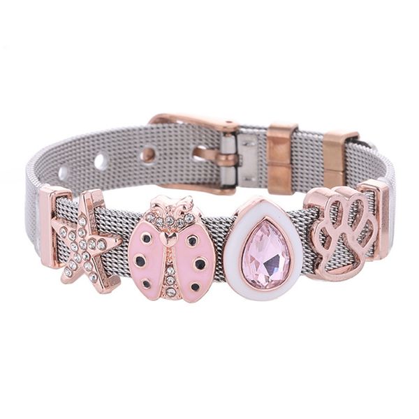 keeper two-tone stainless steel bracelet single product lovely seven star ladybug bracelet, Golden;silver
keeper two-tone stainless steel bracelet single product lovely seven star ladybug bracelet, Golden;silver