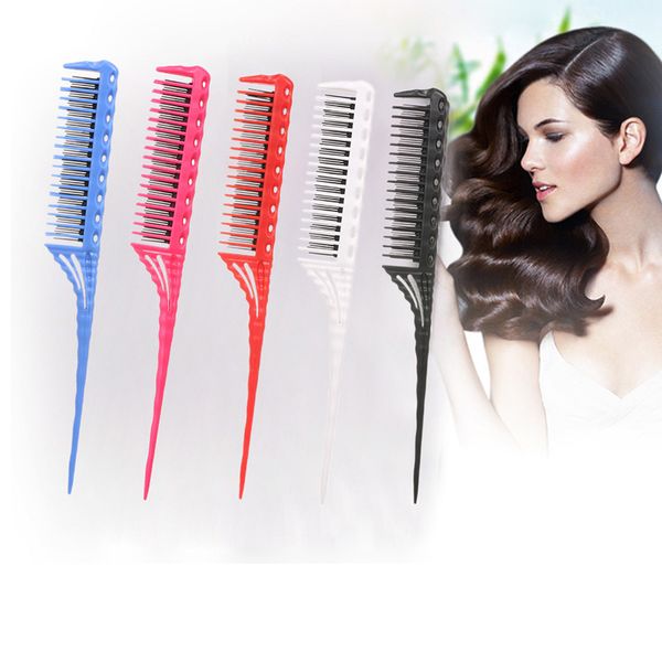 comb abody hair brush 3-row teeth teasing comb detangling brush rat tail comb adding volume back coming hairdressing combs, Silver
comb abody hair brush 3-row teeth teasing comb detangling brush rat tail comb adding volume back coming hairdressing combs, Silver