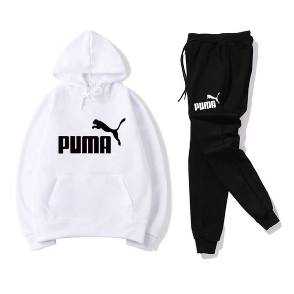 puma одежда модельера мужской и женской одежды спортивная одежда письмо печать пару костюм куртка повседневная спортивная одежда с-размер 3x, White 
puma одежда модельера мужской и женской одежды спортивная одежда письмо печать пару костюм куртка повседневная спортивная одежда с-размер 3x, White