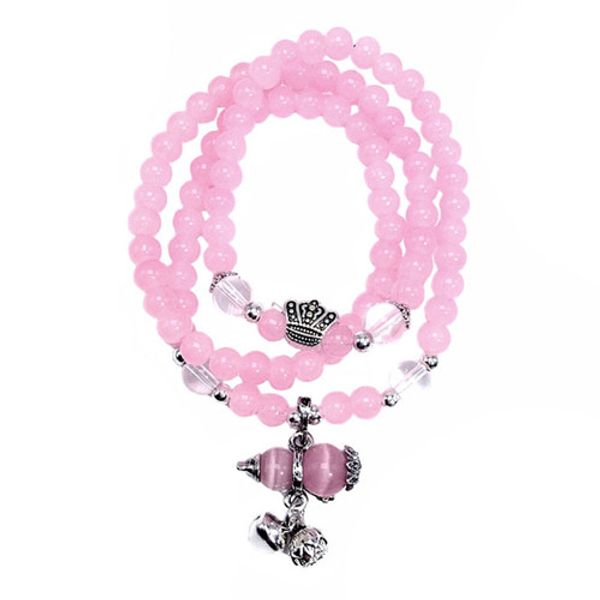 wholesale 5 pcs silver plated gourd connect rose quartz beads elastic bracelet blue sand stone jewelry, Black
wholesale 5 pcs silver plated gourd connect rose quartz beads elastic bracelet blue sand stone jewelry, Black