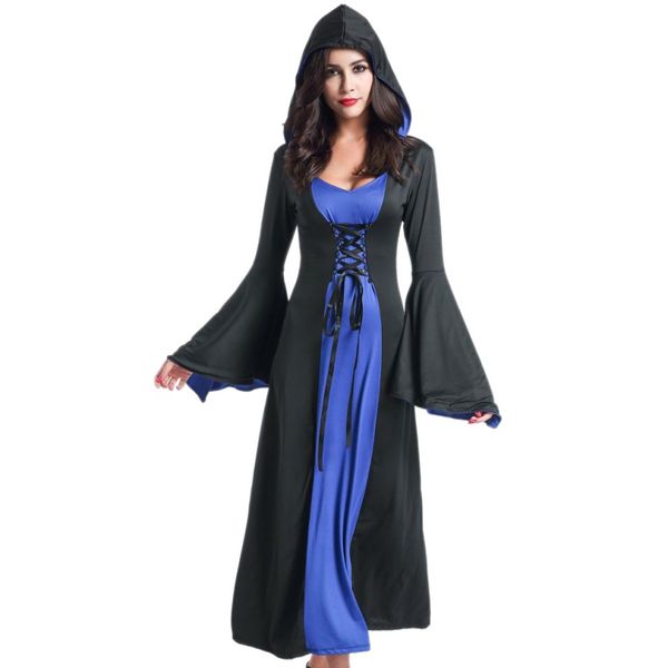 halloween costumes for women queen's dress stage cosplay costume long sleeve autumn winter dresses black blue red vestidos, Black;red
halloween costumes for women queen's dress stage cosplay costume long sleeve autumn winter dresses black blue red vestidos, Black;red