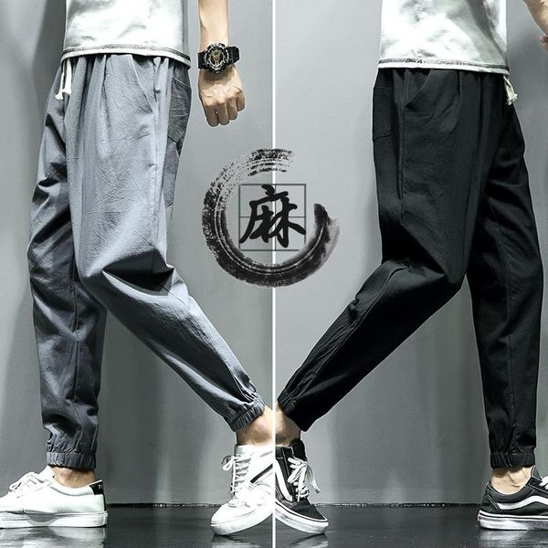 japanese cotton flaxen trousers ankle banded pants men loose harem chinese style large bloomers linen knickerbockers 5xl 6xl 7xl, Black
japanese cotton flaxen trousers ankle banded pants men loose harem chinese style large bloomers linen knickerbockers 5xl 6xl 7xl, Black