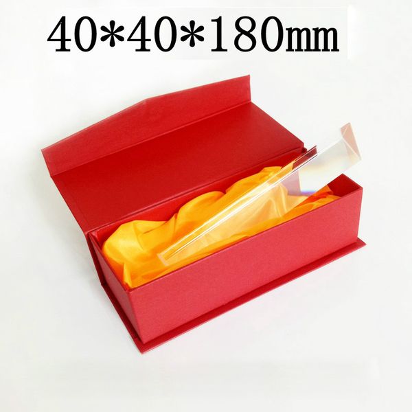 радужное оптическое стекло треугольная большая призма фото семь цветов солнечный свет оптическое экспериментальное оборудование инструмент с