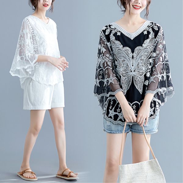 embroidery women and bloues batwing sleeve woman blouses shirts camisas mujer literary blusa feminina shirt, White
embroidery women and bloues batwing sleeve woman blouses shirts camisas mujer literary blusa feminina shirt, White