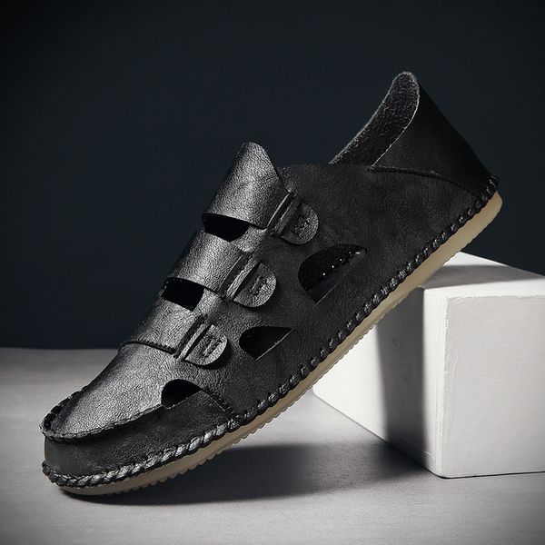 sandals man summer men outdoor casual leather beach handmade closed toe gladiator breathable male slippers, Black
sandals man summer men outdoor casual leather beach handmade closed toe gladiator breathable male slippers, Black