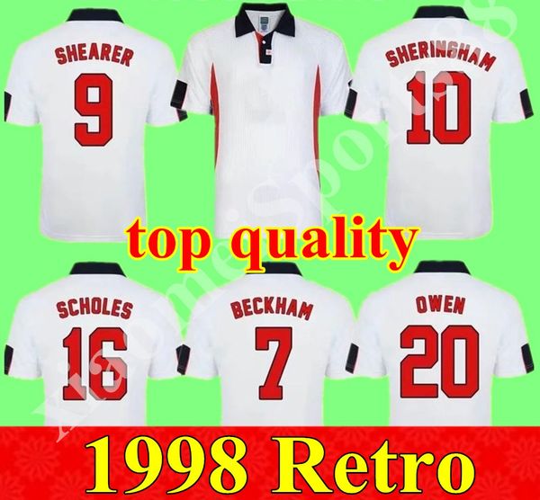 retro 1998 england soccer jerseys home white vintage football shirts cole beckham owen sinclair heskey scholes, Black;yellow
retro 1998 england soccer jerseys home white vintage football shirts cole beckham owen sinclair heskey scholes, Black;yellow