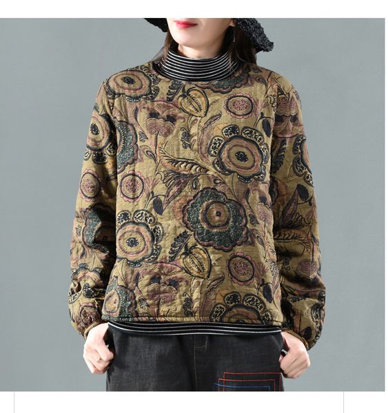 women's down & parkas yoyikamomo winter thick women 2021 vintage print warm pullovers cotton-padded loose coat, Black
women's down & parkas yoyikamomo winter thick women 2021 vintage print warm pullovers cotton-padded loose coat, Black