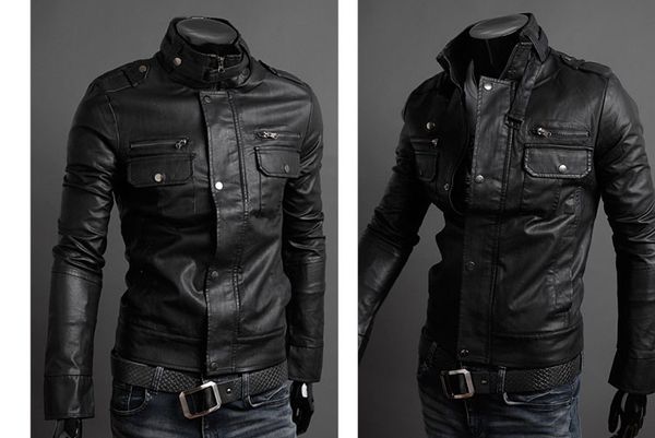 winter jackets for men outdoor pu brown black fall winter spring long motorcycle shell leather sleeve denim mens jackets outerwear, Black;brown
winter jackets for men outdoor pu brown black fall winter spring long motorcycle shell leather sleeve denim mens jackets outerwear, Black;brown