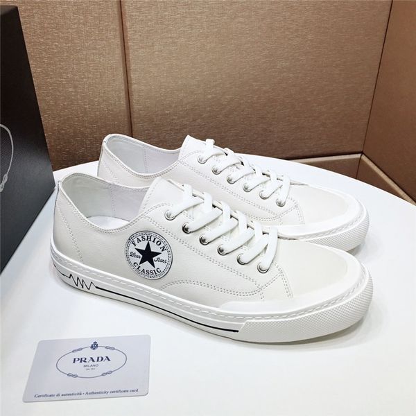 highest version brand white shoes men's leather breathable wild men's shoes flat white casual shoes size: 38-44 03, Black
highest version brand white shoes men's leather breathable wild men's shoes flat white casual shoes size: 38-44 03, Black