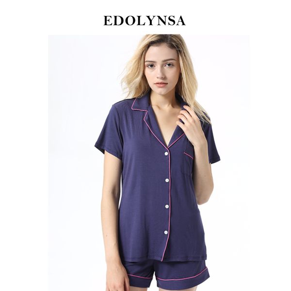 pyjamas for women solid pajama sets button women comfortable home wear vintage indoor clothing short pants sleepwear #h392, Black;red
pyjamas for women solid pajama sets button women comfortable home wear vintage indoor clothing short pants sleepwear #h392, Black;red