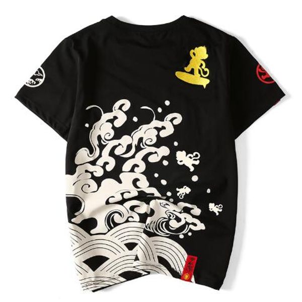 2019 new fashion mens t shirt monkey wave embroidered cotton round neck mens short sleeve t-shirt size m-4xl, White;black
2019 new fashion mens t shirt monkey wave embroidered cotton round neck mens short sleeve t-shirt size m-4xl, White;black