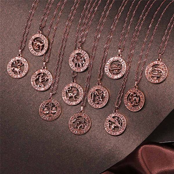 pendant necklace for women 12 zodiac sign constellation yellow rose gold filled womens necklaces round shaped, Silver
pendant necklace for women 12 zodiac sign constellation yellow rose gold filled womens necklaces round shaped, Silver