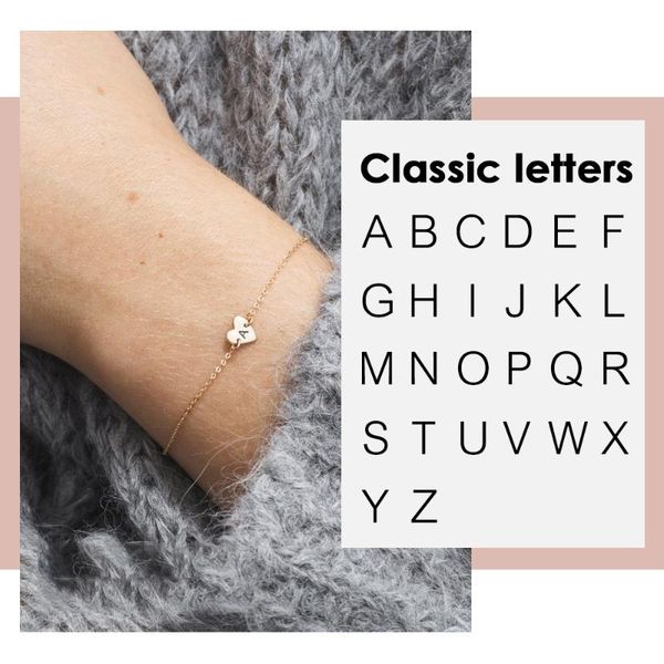 carlidana trendy engrave alphabet bracelet women small heart charm bracelet for women adjustable 316l stainless steel, Golden;silver
carlidana trendy engrave alphabet bracelet women small heart charm bracelet for women adjustable 316l stainless steel, Golden;silver