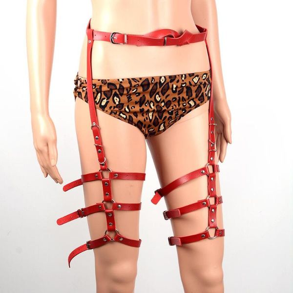 other hip hop handcrafted women leather thigh harness body waist bondage leg loop garter belt, Slivery;golden
other hip hop handcrafted women leather thigh harness body waist bondage leg loop garter belt, Slivery;golden