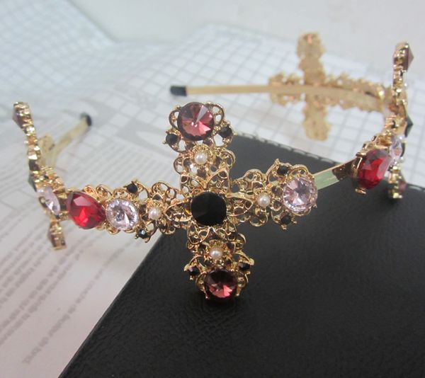 fashion colorful crystal cross hairbands for women head jewelry 2017 gold headband crowns bridal tiara wedding hair accessories bijoux, Silver
fashion colorful crystal cross hairbands for women head jewelry 2017 gold headband crowns bridal tiara wedding hair accessories bijoux, Silver