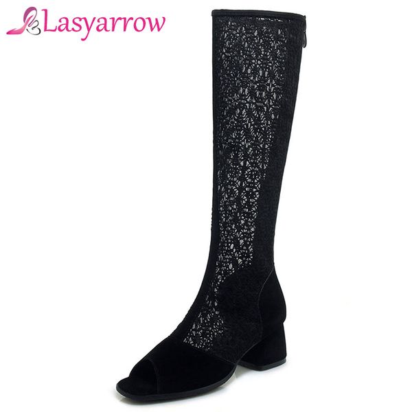 lasyarrow 2019 big size 33-43 knee boots women shoes peep toe flock summer boots zipper hollow out high heels shoes woman j537, Black
lasyarrow 2019 big size 33-43 knee boots women shoes peep toe flock summer boots zipper hollow out high heels shoes woman j537, Black