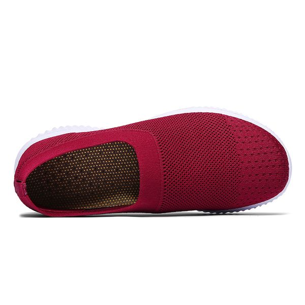 handmade shoes women casual shoes fashion women sneakers ladies shoes slip on women loafers casual flats, Red;white