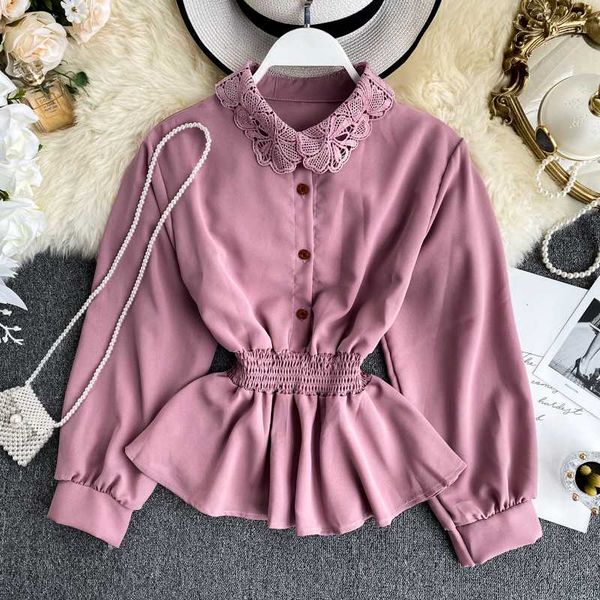 женская весна осень рубашки chic new ladies shirt полым кружева воротник отложной эластичный пояс блуза puff рукавом top ml660, White
женская весна осень рубашки chic new ladies shirt полым кружева воротник отложной эластичный пояс блуза puff рукавом top ml660, White