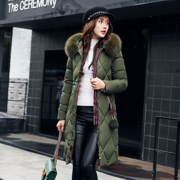 women's down & parkas autumn and winter cotton clothing women long sleeves coat ladies jacket, Black
women's down & parkas autumn and winter cotton clothing women long sleeves coat ladies jacket, Black
