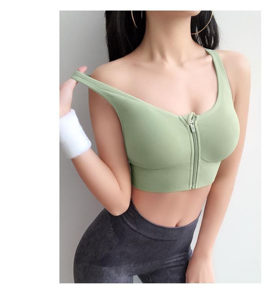 sports bra with zipper gym crop female breathable padded fitness bras yoga shockproof push up bras workout athletic, White;black
sports bra with zipper gym crop female breathable padded fitness bras yoga shockproof push up bras workout athletic, White;black