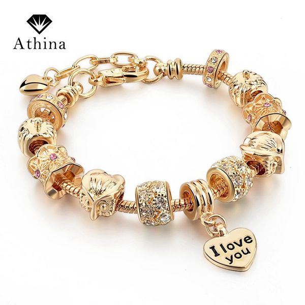 new fashion jewelry famous brand diy women bracelet heart bracelet gold brazaletes pulseras mujer sbr160067
new fashion jewelry famous brand diy women bracelet heart bracelet gold brazaletes pulseras mujer sbr160067