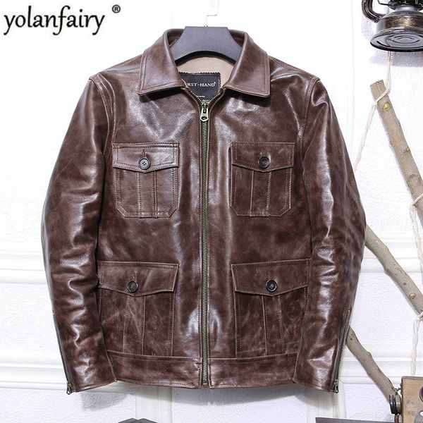 vintage genuine leather jackets for men real cow leather coat cowhide motorcycle jacket men 2020 chaqueta hombre kj4944, Black
vintage genuine leather jackets for men real cow leather coat cowhide motorcycle jacket men 2020 chaqueta hombre kj4944, Black
