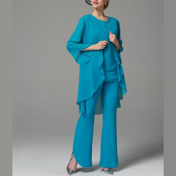2019 new blue elegant mother of the bride dress plus size 3 pieces suits set jacket with pants elegant chiffon formal party dress, Black;red
2019 new blue elegant mother of the bride dress plus size 3 pieces suits set jacket with pants elegant chiffon formal party dress, Black;red