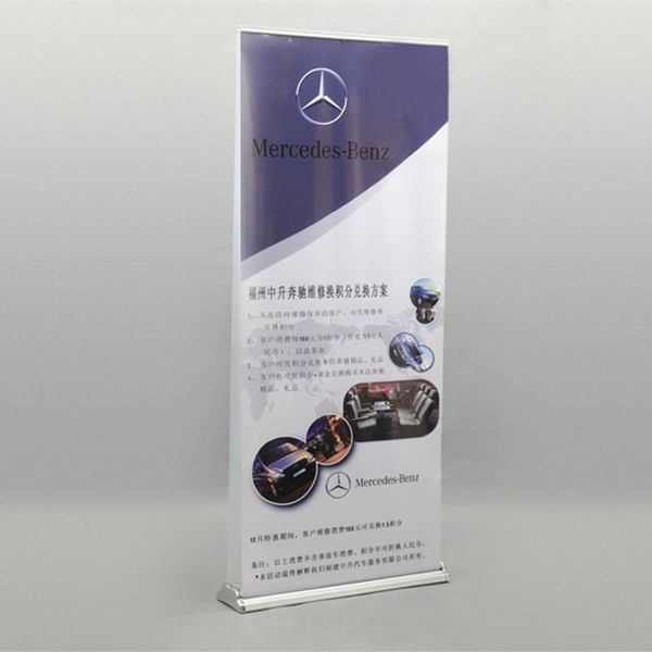 portable luxury aluminum roll up banner double sided roll up stand with double 85x200cm banner printing carry bag packing
portable luxury aluminum roll up banner double sided roll up stand with double 85x200cm banner printing carry bag packing