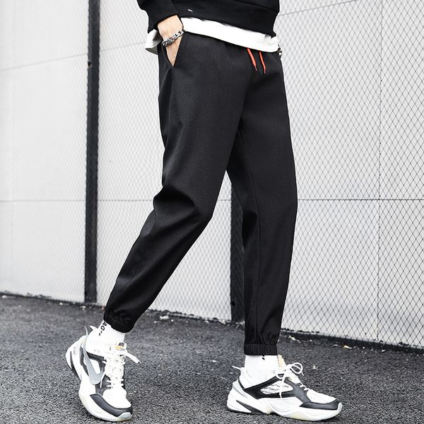 men's pants sports beaded korean trend casual 2021 wild spring and autumn straight tide elasticated, Black
men's pants sports beaded korean trend casual 2021 wild spring and autumn straight tide elasticated, Black
