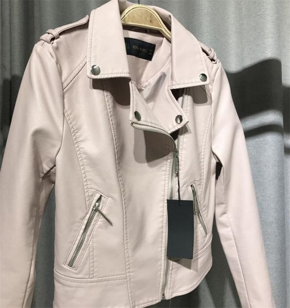 pink and black pu leather jacket coats fashionable lady short slim jackets lapel zipper street fashion pu locomotive jacket
pink and black pu leather jacket coats fashionable lady short slim jackets lapel zipper street fashion pu locomotive jacket