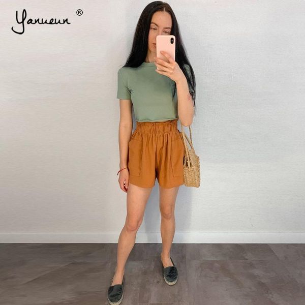 yanueun loose shorts elastic waist summer women 2020 summer high waist casual pockets trendy shorts for lady, White;black
yanueun loose shorts elastic waist summer women 2020 summer high waist casual pockets trendy shorts for lady, White;black