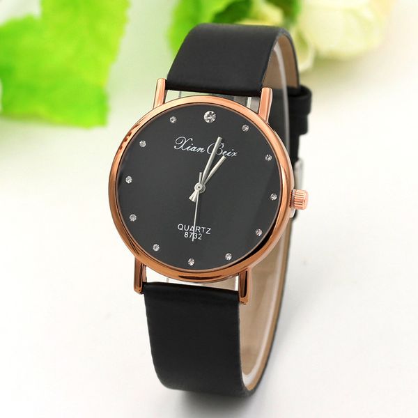 women watch simple fashion tasteful style diamond case leatheroid band round dial quartz wrist watch gift bayan kol saati #20, Slivery;brown
women watch simple fashion tasteful style diamond case leatheroid band round dial quartz wrist watch gift bayan kol saati #20, Slivery;brown