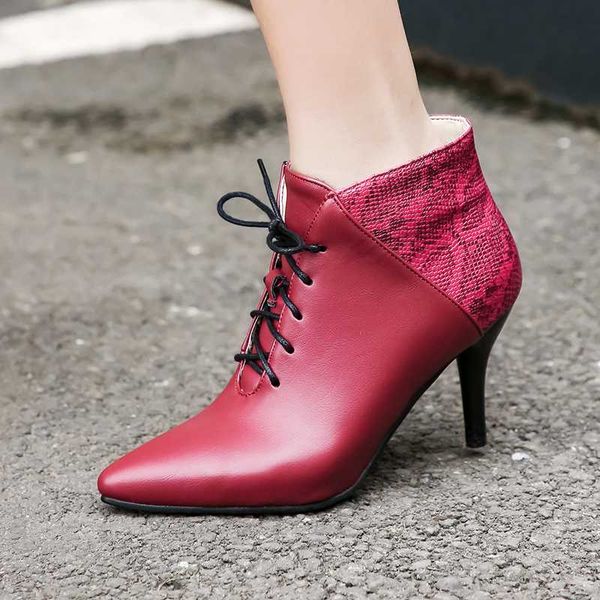 women's high heels thin heels and ankle boots 40 autumn and winter new women's shoes fashion pointy boots 41-43, Black
women's high heels thin heels and ankle boots 40 autumn and winter new women's shoes fashion pointy boots 41-43, Black