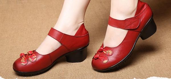 women's shoes in spring and autumn middle coarse heel round head mother @rr2136, Black
women's shoes in spring and autumn middle coarse heel round head mother @rr2136, Black