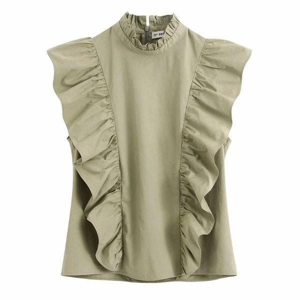 New Women elegant agaric lace stand collar solid casual smock blouse ladies chic pleated ruffles femininas shirts tops LS6378, White
New Women elegant agaric lace stand collar solid casual smock blouse ladies chic pleated ruffles femininas shirts tops LS6378, White