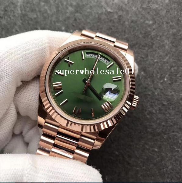 luxury18k rose gold steel clasp men's watch day-green face president 116-719 mechanical automatic men watches wristwatches, Slivery;brown
luxury18k rose gold steel clasp men's watch day-green face president 116-719 mechanical automatic men watches wristwatches, Slivery;brown