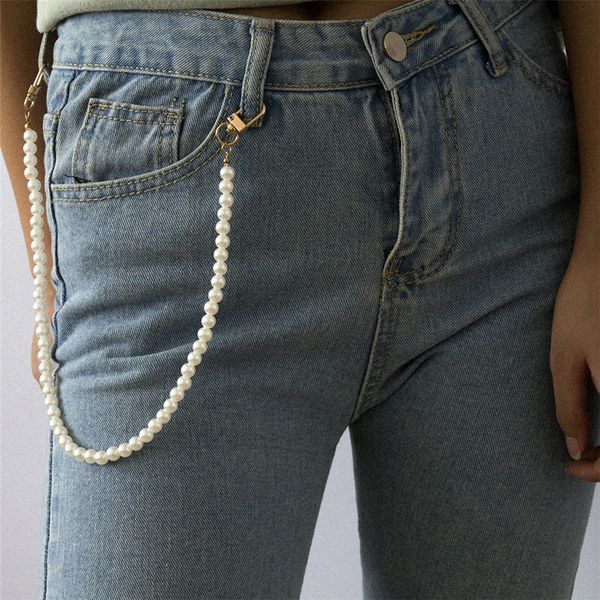imitation pearl waist chain key chain rock punk trousers hipster keychains pant jean keychain hip hop trouser accessories, Silver
imitation pearl waist chain key chain rock punk trousers hipster keychains pant jean keychain hip hop trouser accessories, Silver