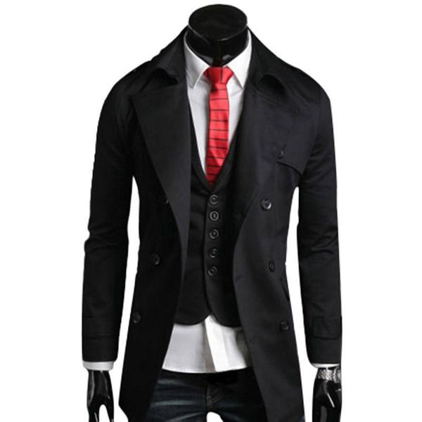 men stylish double breasted long trench coat jacket 596~771g (approx.) windbreak black, beige 2 colors, Tan;black
men stylish double breasted long trench coat jacket 596~771g (approx.) windbreak black, beige 2 colors, Tan;black