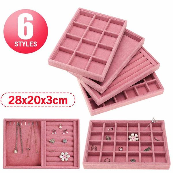 24grid velvet jewelry ring display organizer case tray holder necklace earrings bangle storage box showcase jewelry stand holder, Pink;blue
24grid velvet jewelry ring display organizer case tray holder necklace earrings bangle storage box showcase jewelry stand holder, Pink;blue
