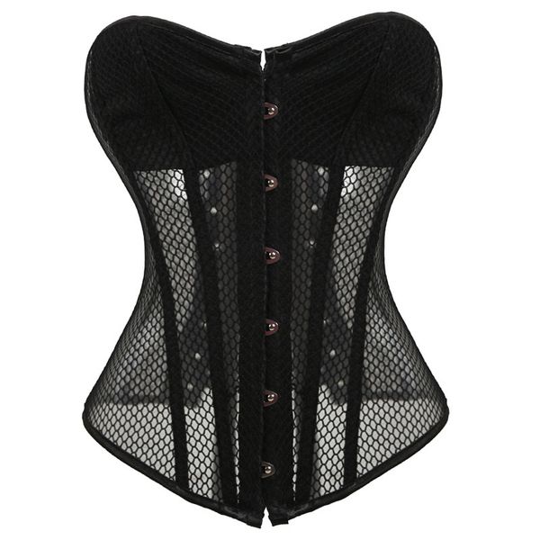 black bustiers net elastic corset for women hollow out mesh corset body shapewear, Black;white
black bustiers net elastic corset for women hollow out mesh corset body shapewear, Black;white
