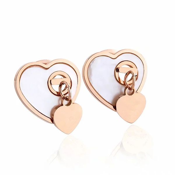 2020 new luxury designer jewelry women earrings brand big or small double heart earrings stainless steel shell earrings, Golden;silver
2020 new luxury designer jewelry women earrings brand big or small double heart earrings stainless steel shell earrings, Golden;silver