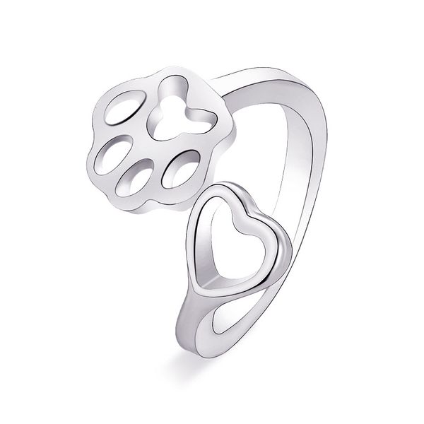 12 pieces/lot gold silver black color dog ring hollow heart dog claw open rings animal feet jewelry for women men accessory, Slivery;golden
12 pieces/lot gold silver black color dog ring hollow heart dog claw open rings animal feet jewelry for women men accessory, Slivery;golden