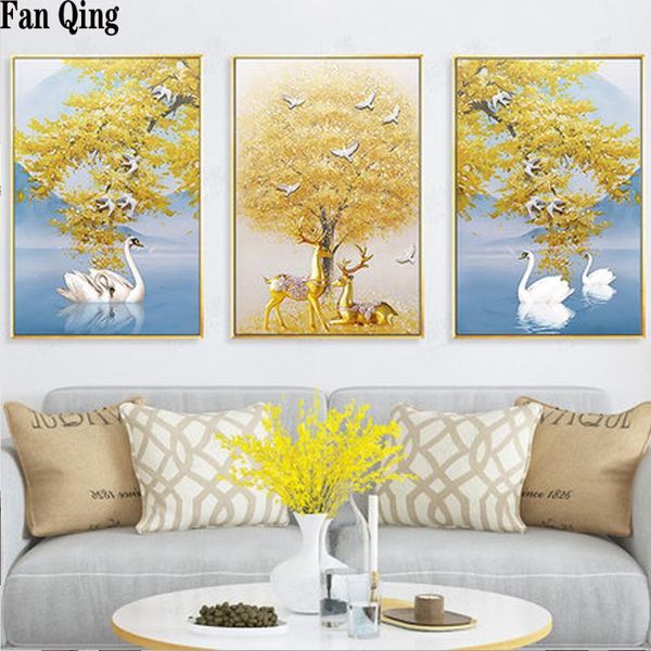 5d diy diamond painting cross stitch diamond embroidery golden tree white swan golden deer full drill mosaic rhinestone
5d diy diamond painting cross stitch diamond embroidery golden tree white swan golden deer full drill mosaic rhinestone