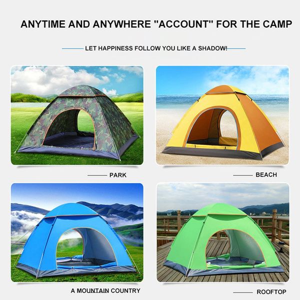 outdoor automatic tents camping waterproof tents 3-4 people beach camping showers speed open double tent
outdoor automatic tents camping waterproof tents 3-4 people beach camping showers speed open double tent