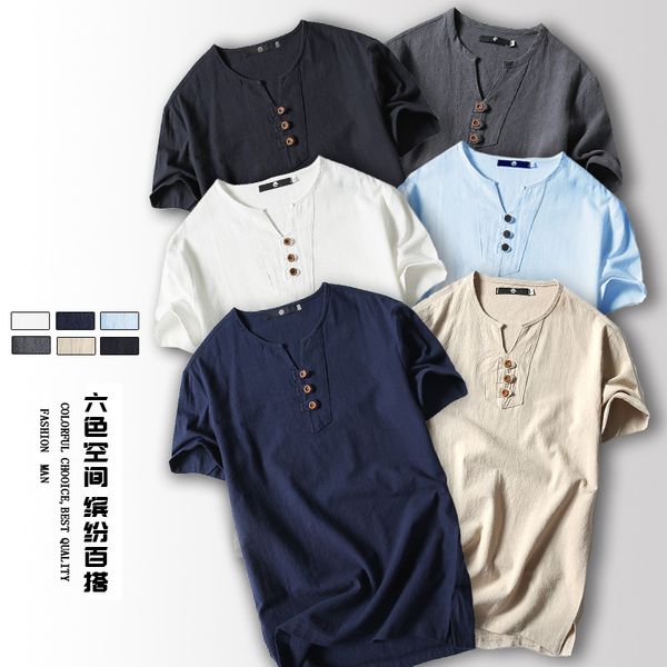 selling product in 2020 summer new men's japanese linen short sleeved t-shirt casual thin oversized t shirt men's clothing, White;black
selling product in 2020 summer new men's japanese linen short sleeved t-shirt casual thin oversized t shirt men's clothing, White;black