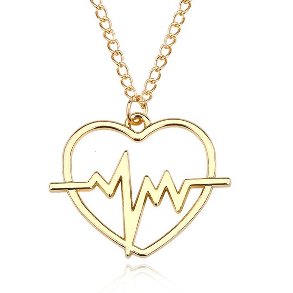 simple ecg love heart charm pendant chic electrocardiogram heartbeat women choker necklaces fashion jewelry drop shipping, Silver
simple ecg love heart charm pendant chic electrocardiogram heartbeat women choker necklaces fashion jewelry drop shipping, Silver
