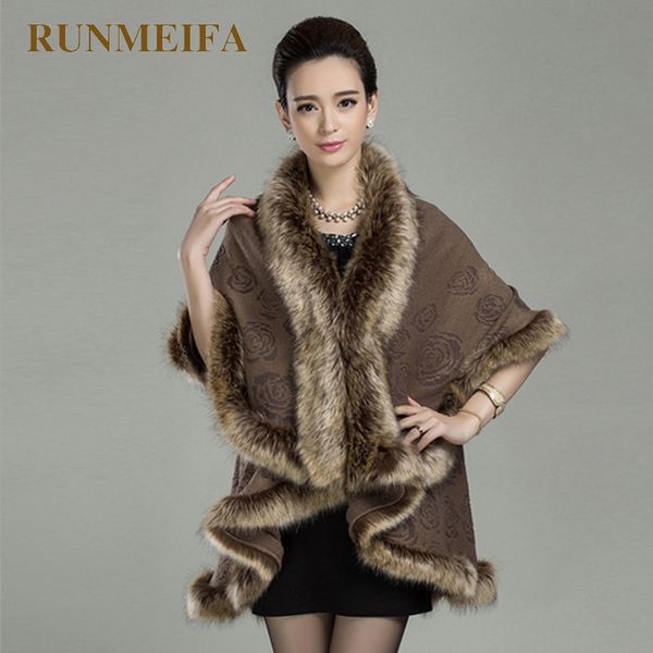 high quality long wool cashmere faux fur coats women poncho double cardigan free size, White;black
high quality long wool cashmere faux fur coats women poncho double cardigan free size, White;black