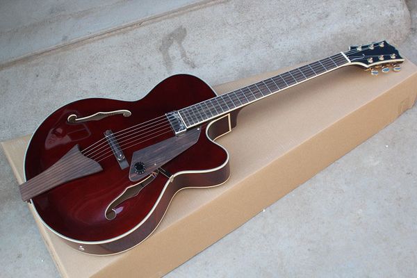 

Свободная перевозка груза 2019 новый оптовый гитара L-5 полая джаз электрогитара красное вино гитара
