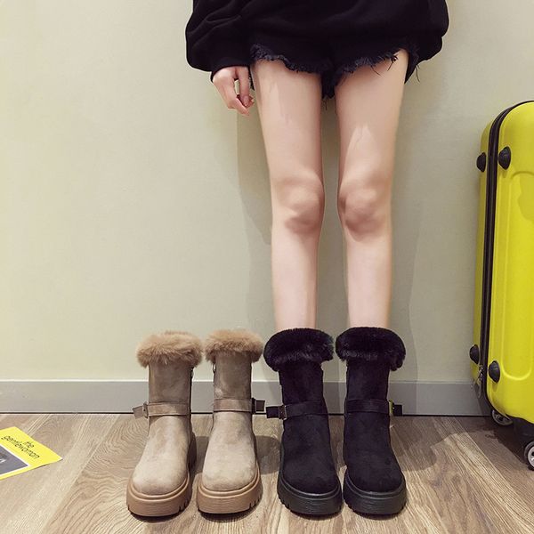 med heel boots winter shoes for women zipper booties ladies luxury designer plush round toe boots-women 2020 rubber fashion, Black
med heel boots winter shoes for women zipper booties ladies luxury designer plush round toe boots-women 2020 rubber fashion, Black